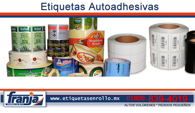 etiquetas autoadhesivas adhesivas etiquetado de productos en rollo franja industrias monterrey mexico