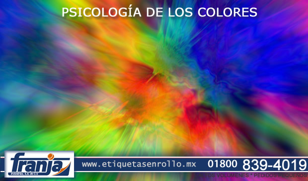psicologia de los colores teoria del color franja industrias etiquetas en rollo