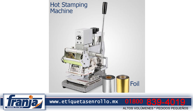 hot stamping impresion etiquetas mexico estampado caliente foil oro dorado plata plateado